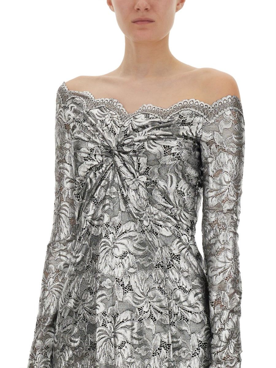 Rabanne Women Long Lace Dress PACO RABANNE