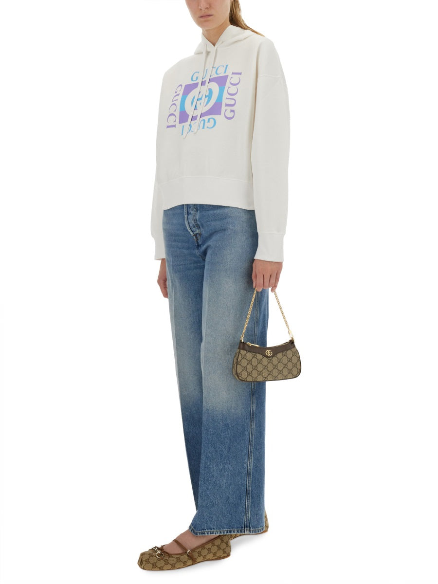 Gucci Women Printed Cotton Hoodie GUCCI