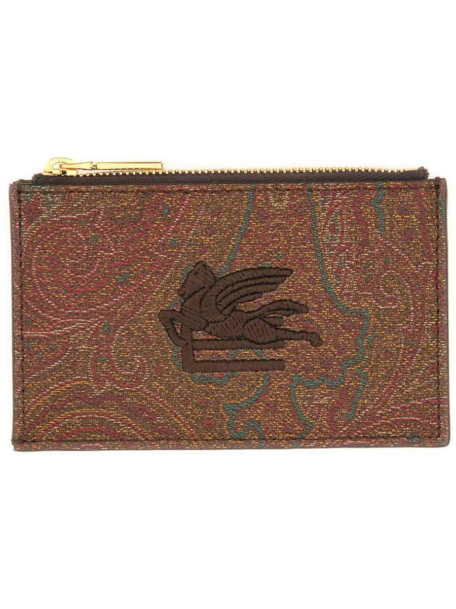 Etro Men Card Holder "Arnica" With Pegasus ETRO