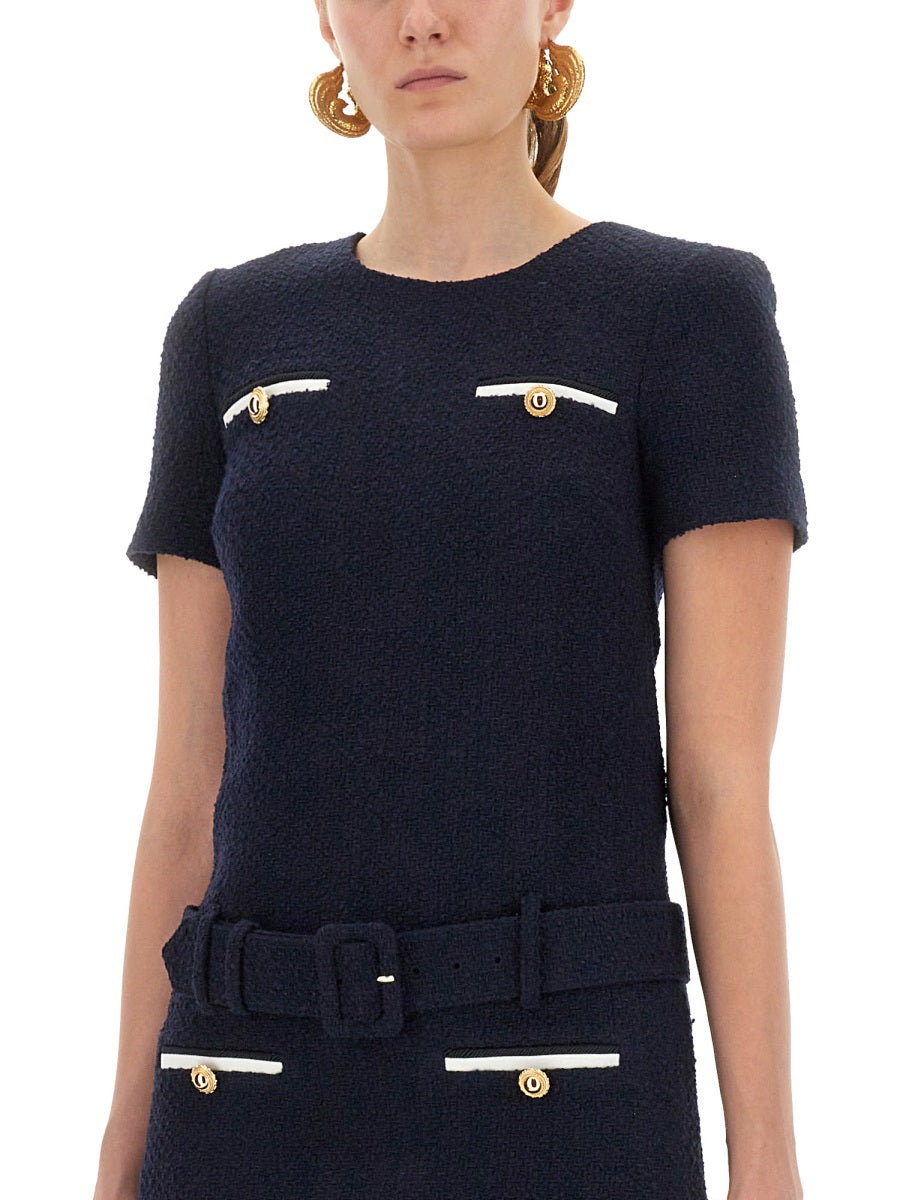 Self-Portrait Women Mini Boucle Dress SELF-PORTRAIT