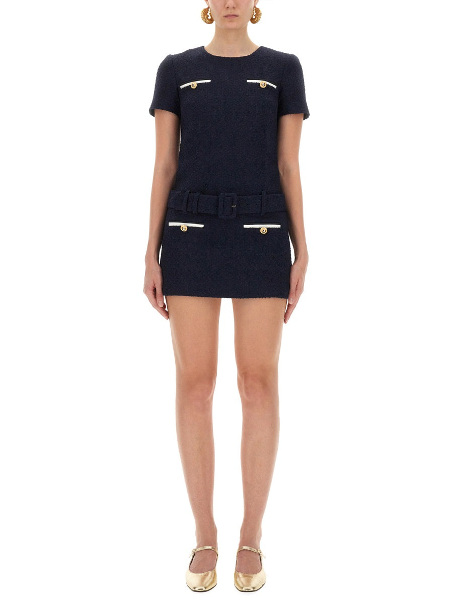 Self-Portrait Women Mini Boucle Dress SELF-PORTRAIT