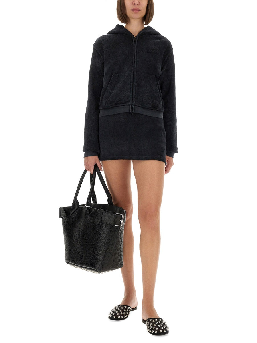 Alexander Wang Women Cotton Terry Sweatshirt With Zipper ALEXANDER WANG