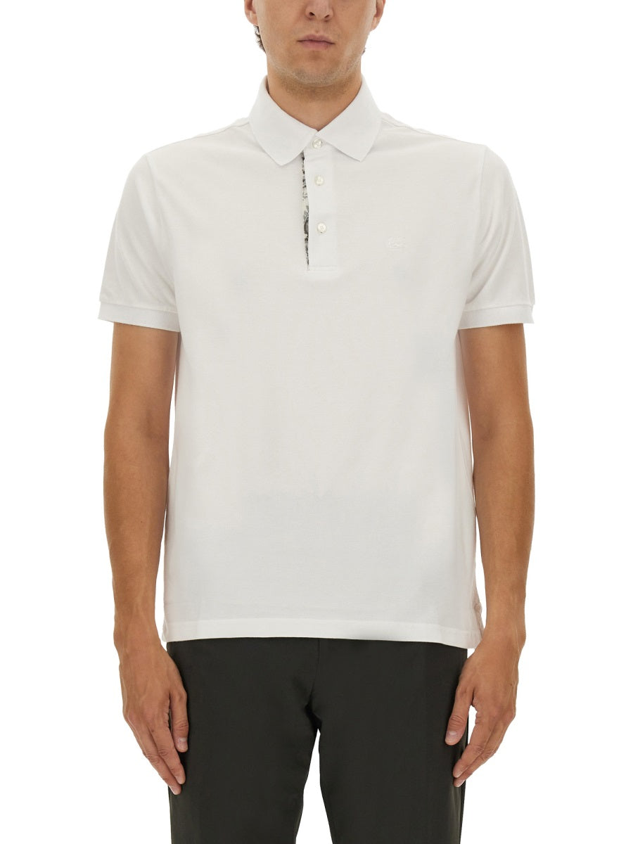 Etro Men Polo Shirt With Embroidered Pegasus ETRO