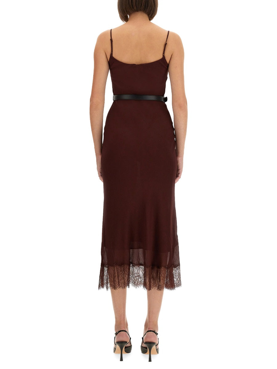 Self-Portrait Women Midi Dress With Lace Inserts SELF-PORTRAIT
