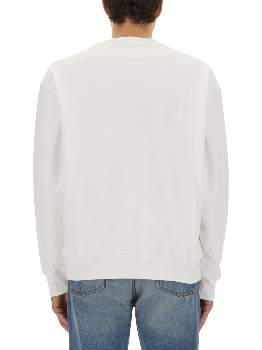 Moschino Men Sweatshirt With Laurel Crown Logo Embroidery MOSCHINO