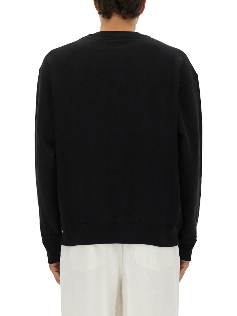 Moschino Men Sweatshirt With Laurel Crown Logo Embroidery MOSCHINO