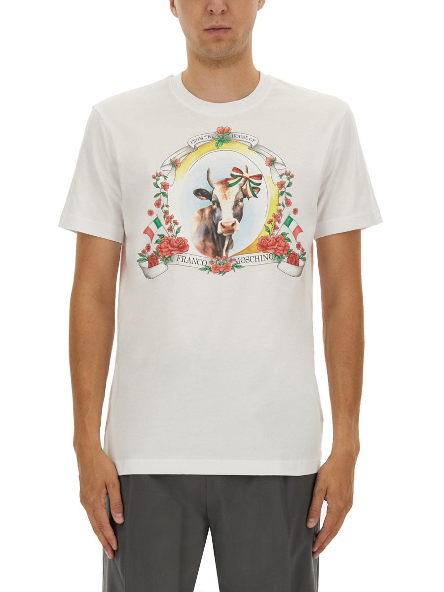 Moschino Men T-Shirt With Logo MOSCHINO