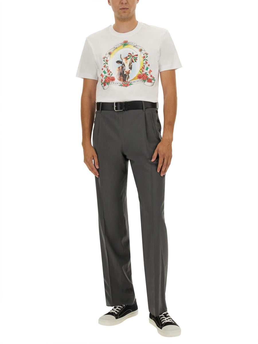 Moschino Men T-Shirt With Logo MOSCHINO