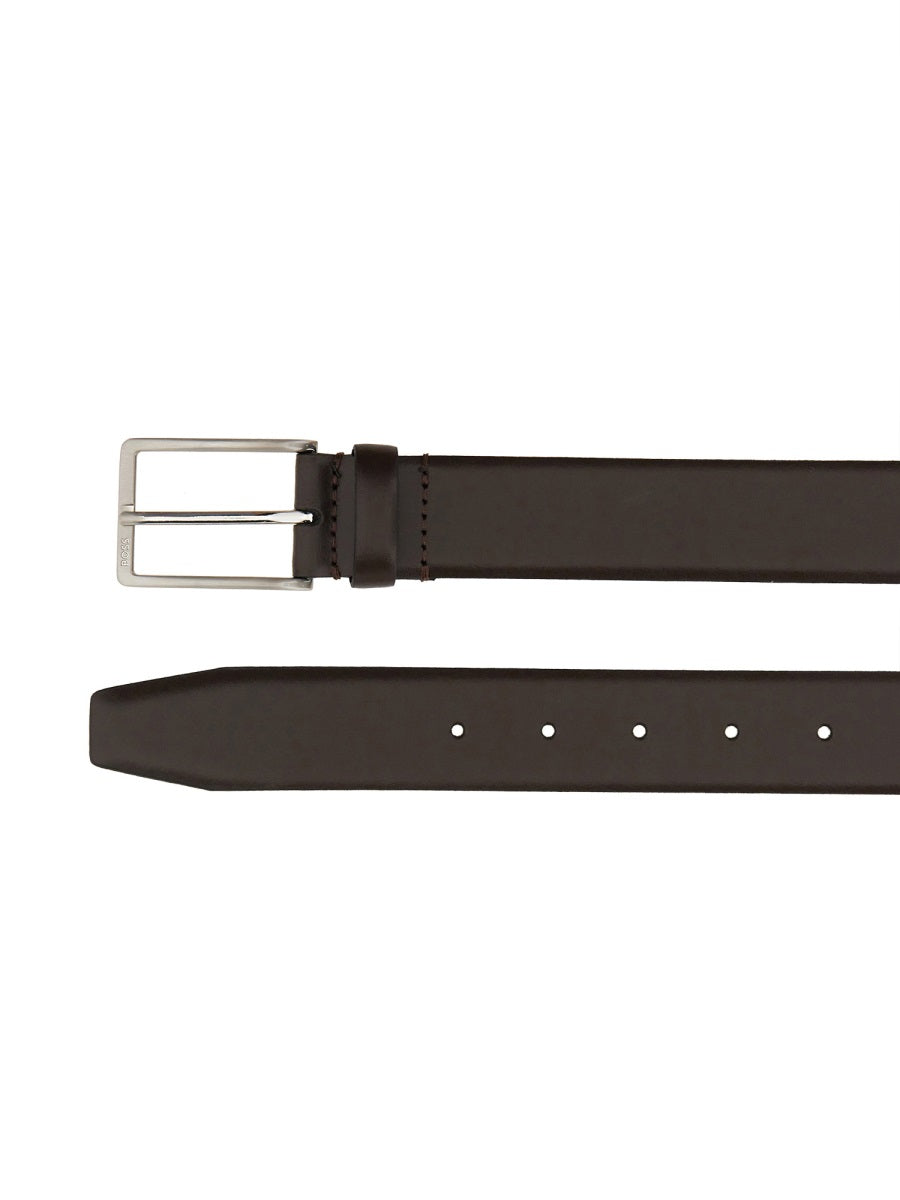 Boss Men Belt With Buckle BOSS