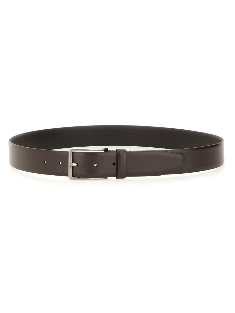 Boss Men Belt With Buckle BOSS