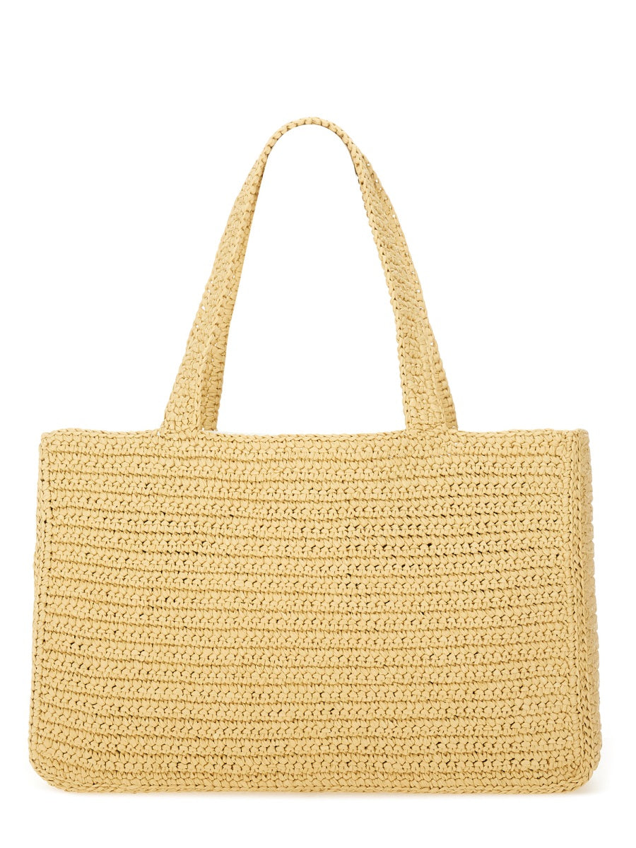 Valentino Garavani Women "Viva Superstar" Large Raffia Shopping Bag VALENTINO GARAVANI