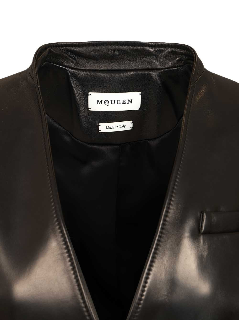 Mcqueen Women Tailored Leather Jacket ALEXANDER MCQUEEN