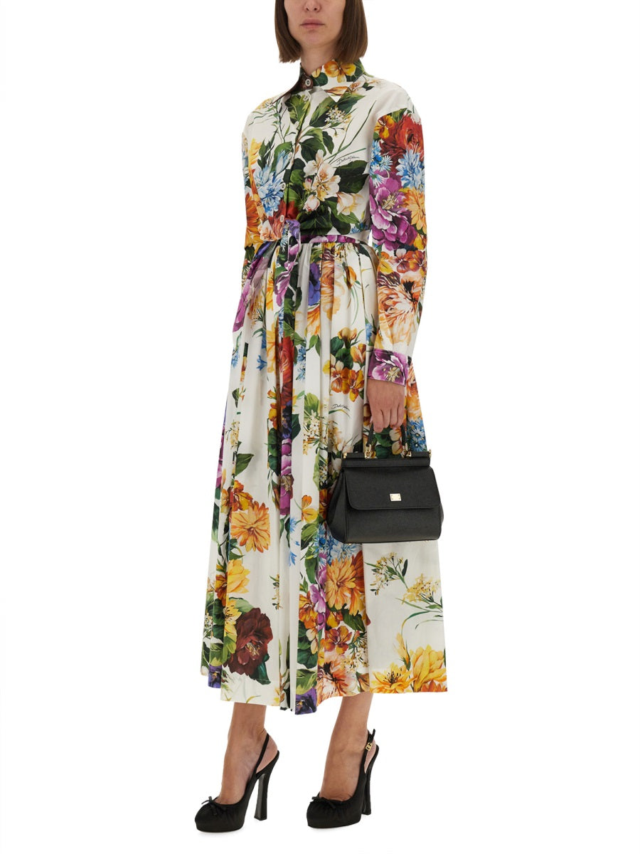 Dolce & Gabbana Women Flower Bouquet Print Poplin Shirt DOLCE & GABBANA