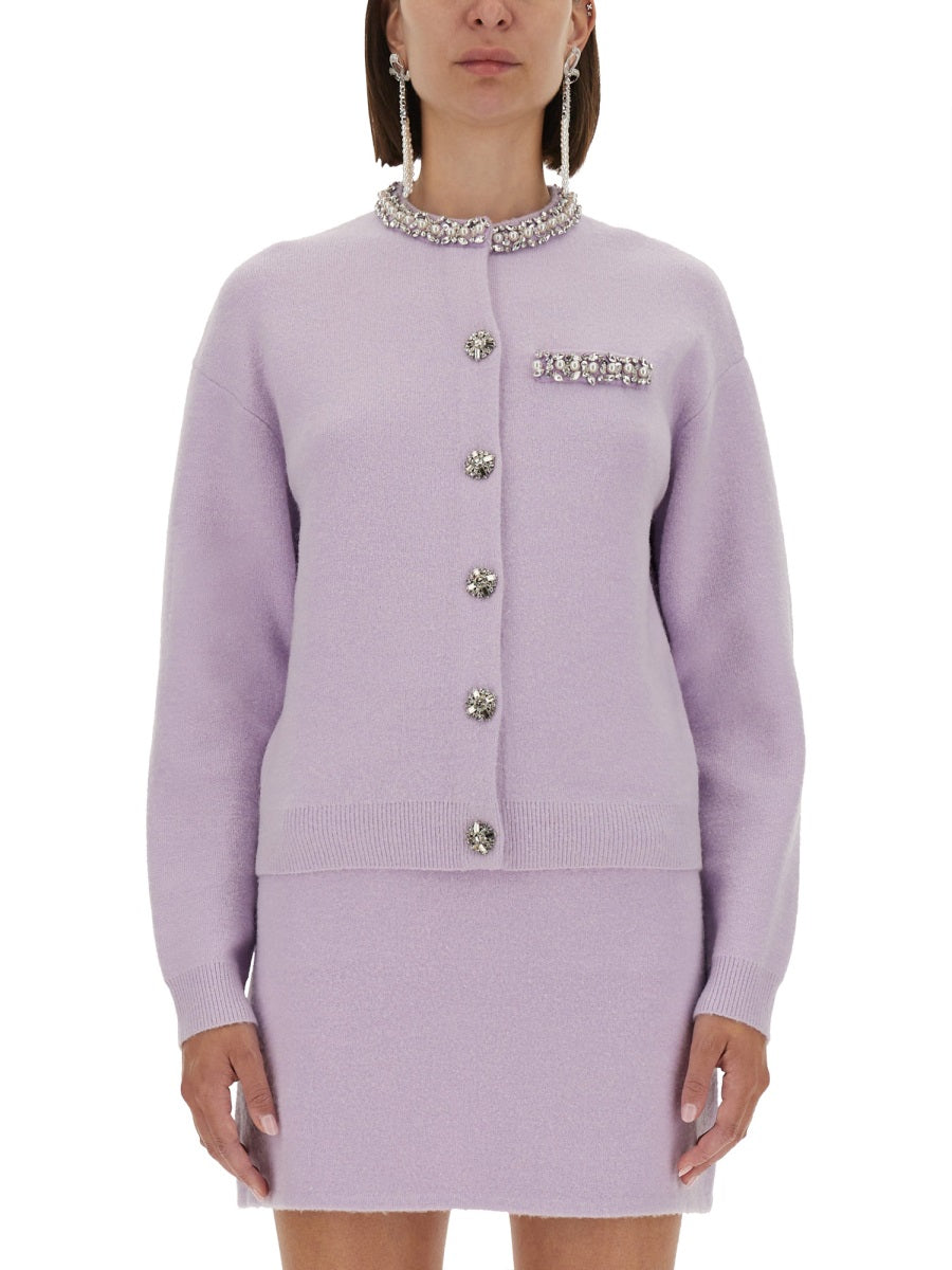 Self-Portrait Women Knitted Cardigan With Crystals SELF-PORTRAIT