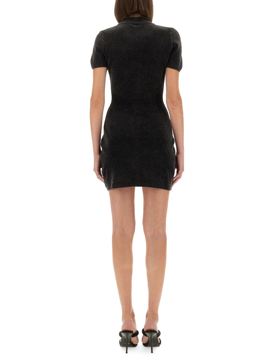 Alexander Wang Women Mini Dress With Polo Collar ALEXANDER WANG