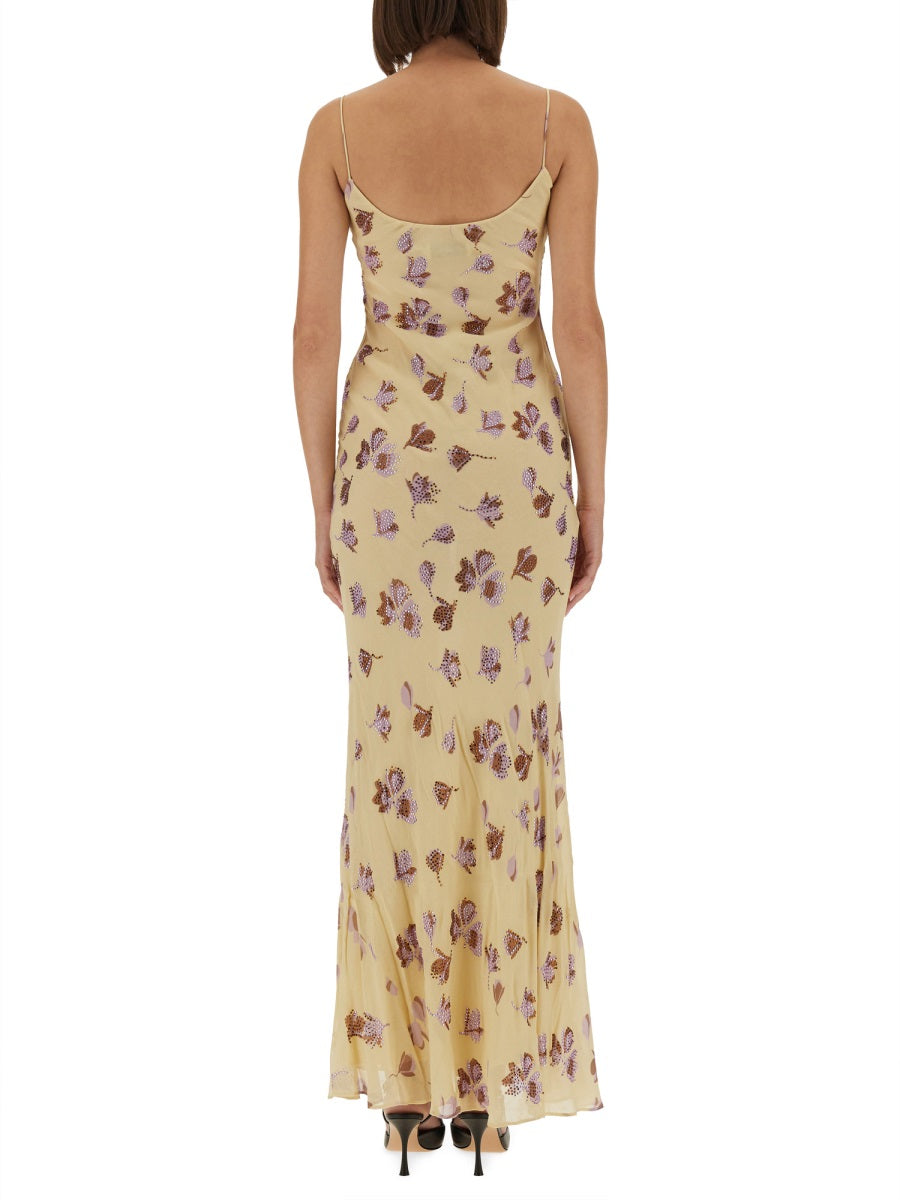Self-Portrait Women Long Dress With Floral Pattern