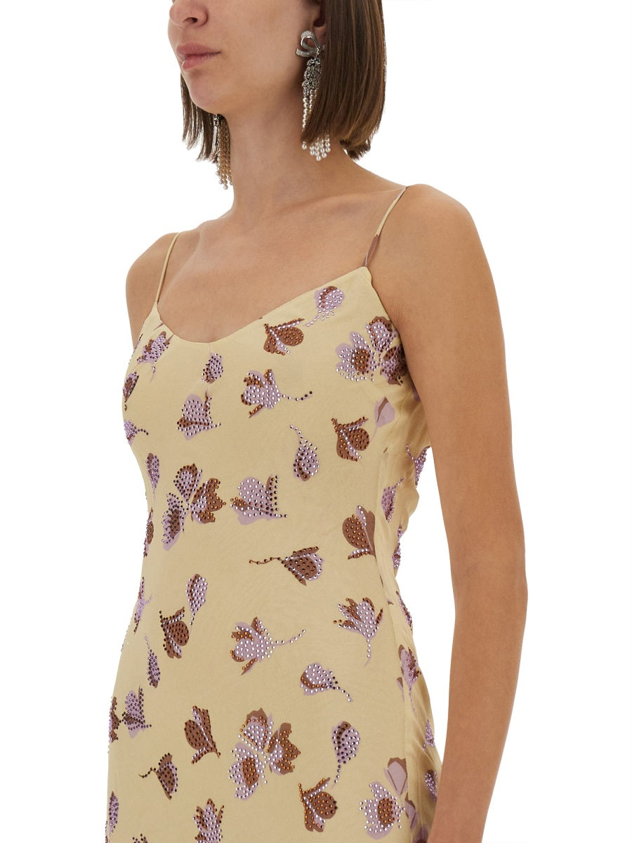 Self-Portrait Women Long Dress With Floral Pattern
