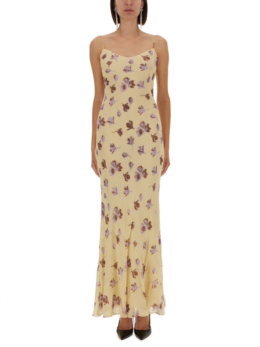 Self-Portrait Women Long Dress With Floral Pattern