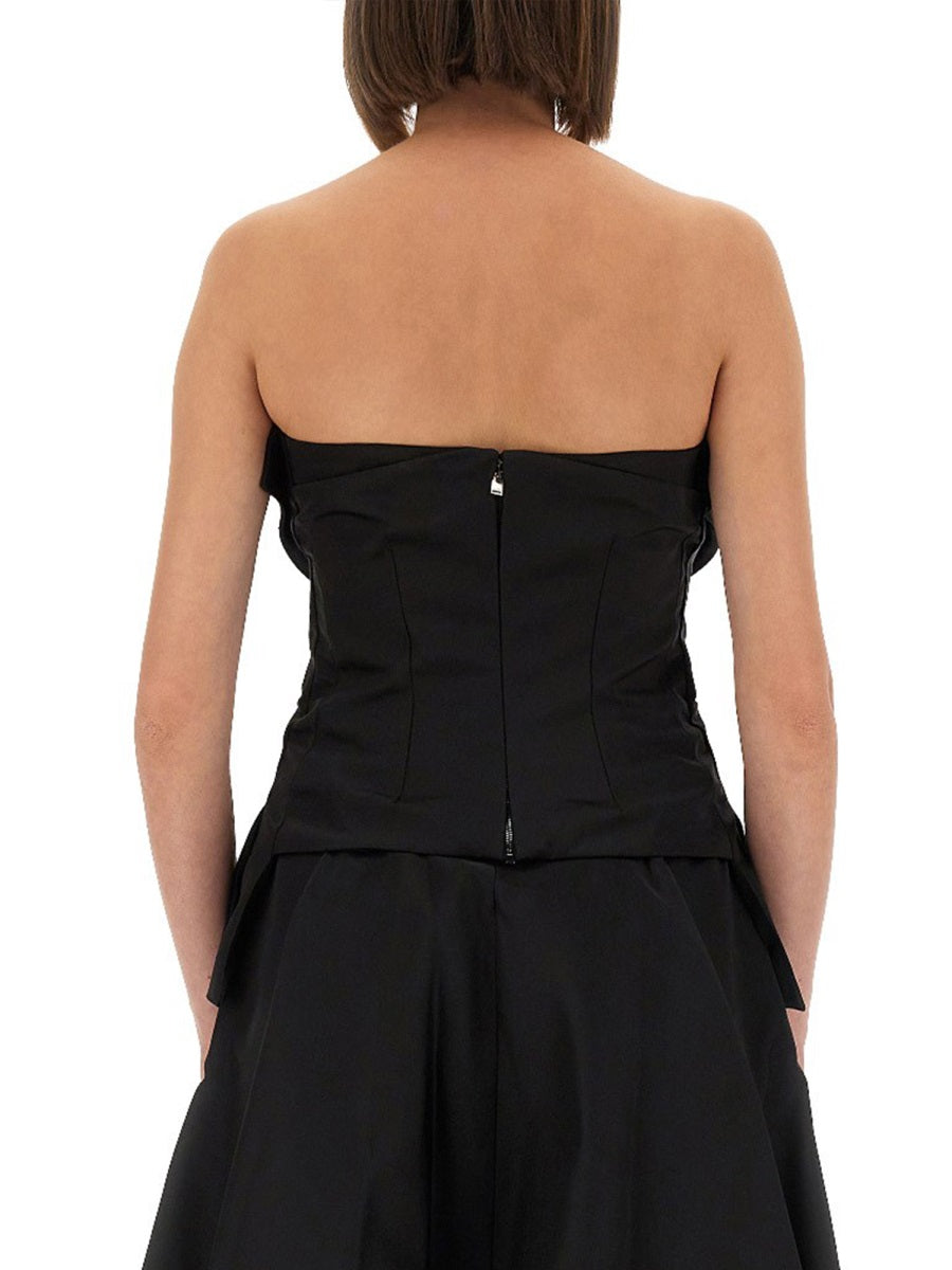 Alexander Mcqueen Women Strapless Corset Top ALEXANDER MCQUEEN