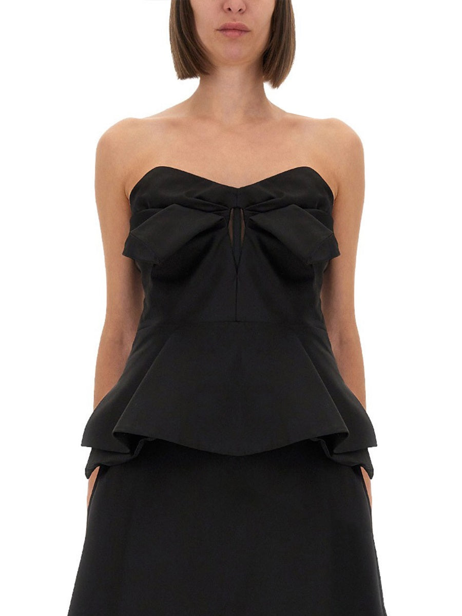 Alexander Mcqueen Women Strapless Corset Top ALEXANDER MCQUEEN