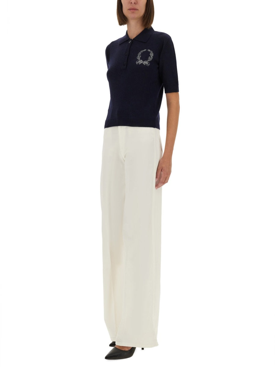 Moschino Women Polo Shirt With Logo MOSCHINO