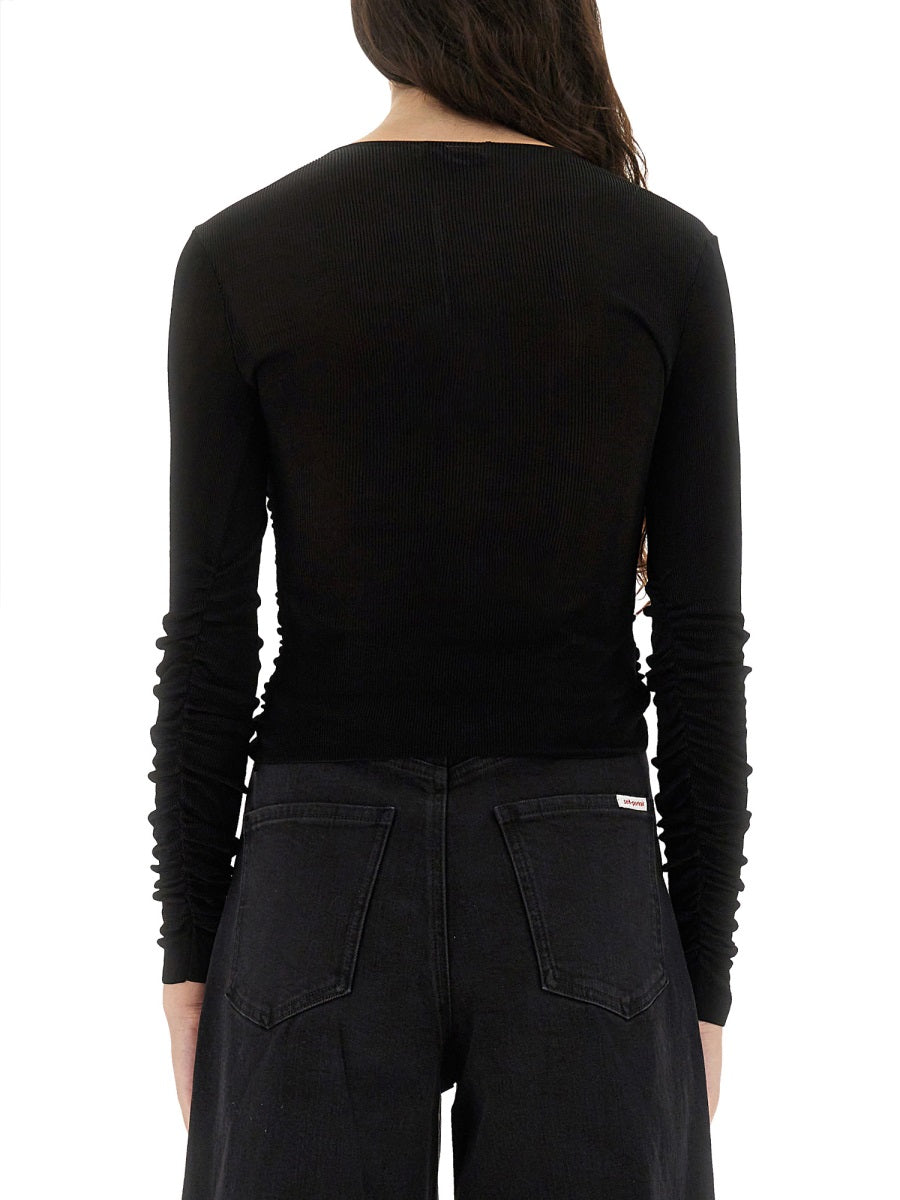 Self-Portrait Women Viscose Knit Top SELF-PORTRAIT