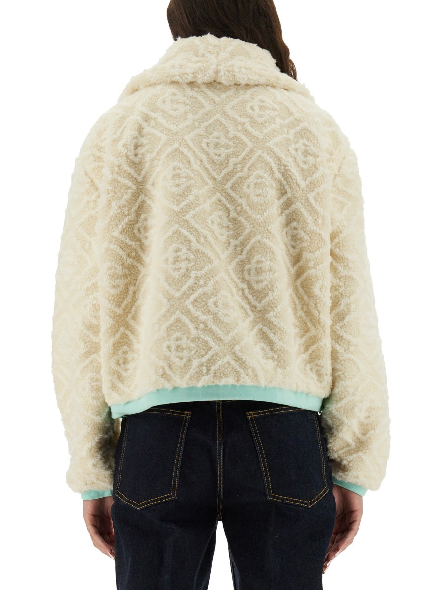 Casablanca Women Monogrammed Fleece Jacket CASABLANCA