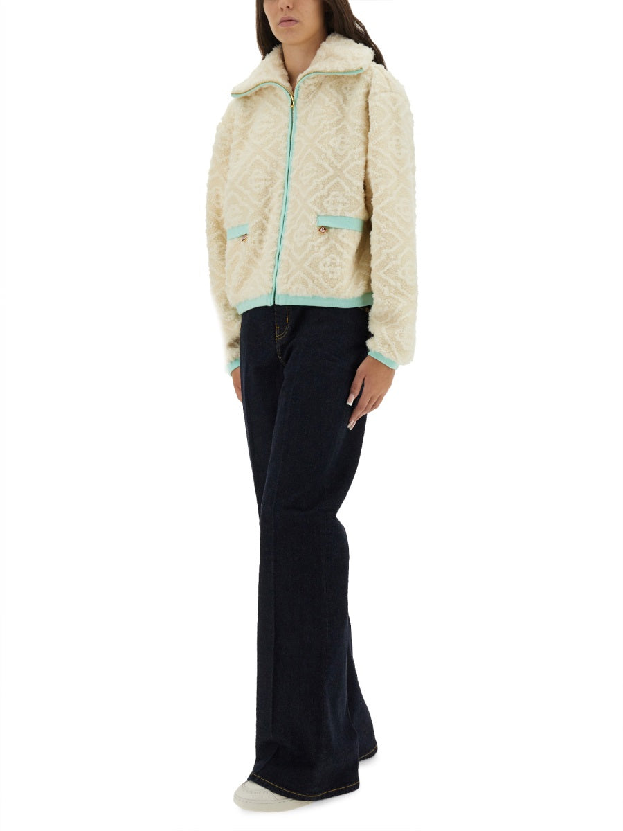 Casablanca Women Monogrammed Fleece Jacket CASABLANCA