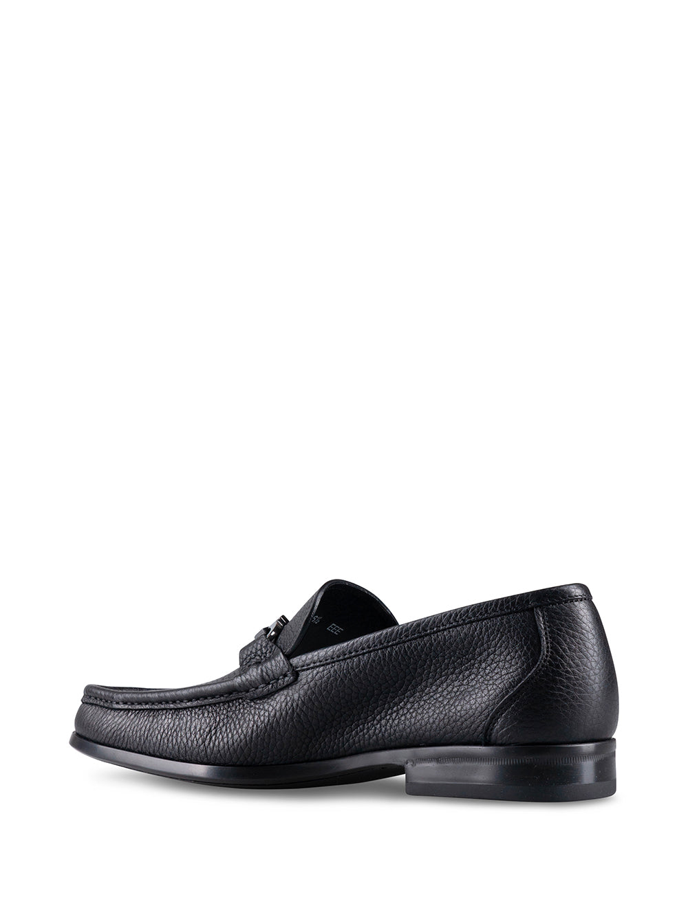 Ferragamo Men Grained Leather Gancini Loafers FERRAGAMO