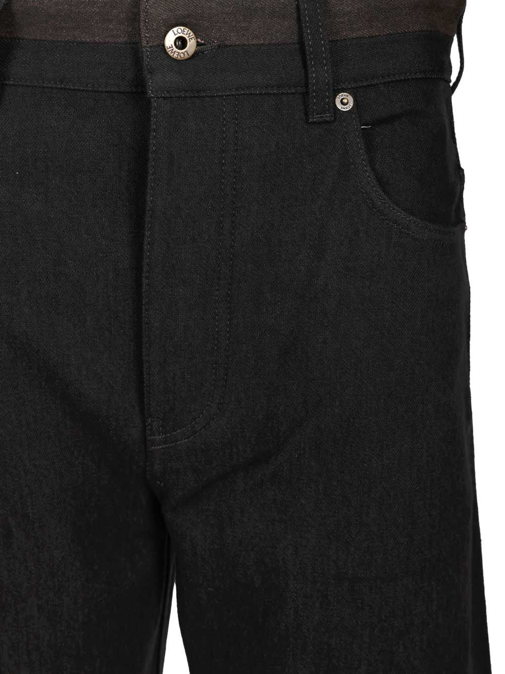Loewe Men Cuffed Denim Jeans LOEWE
