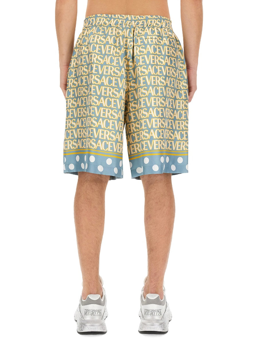 Versace Men Shorts With Logo VERSACE