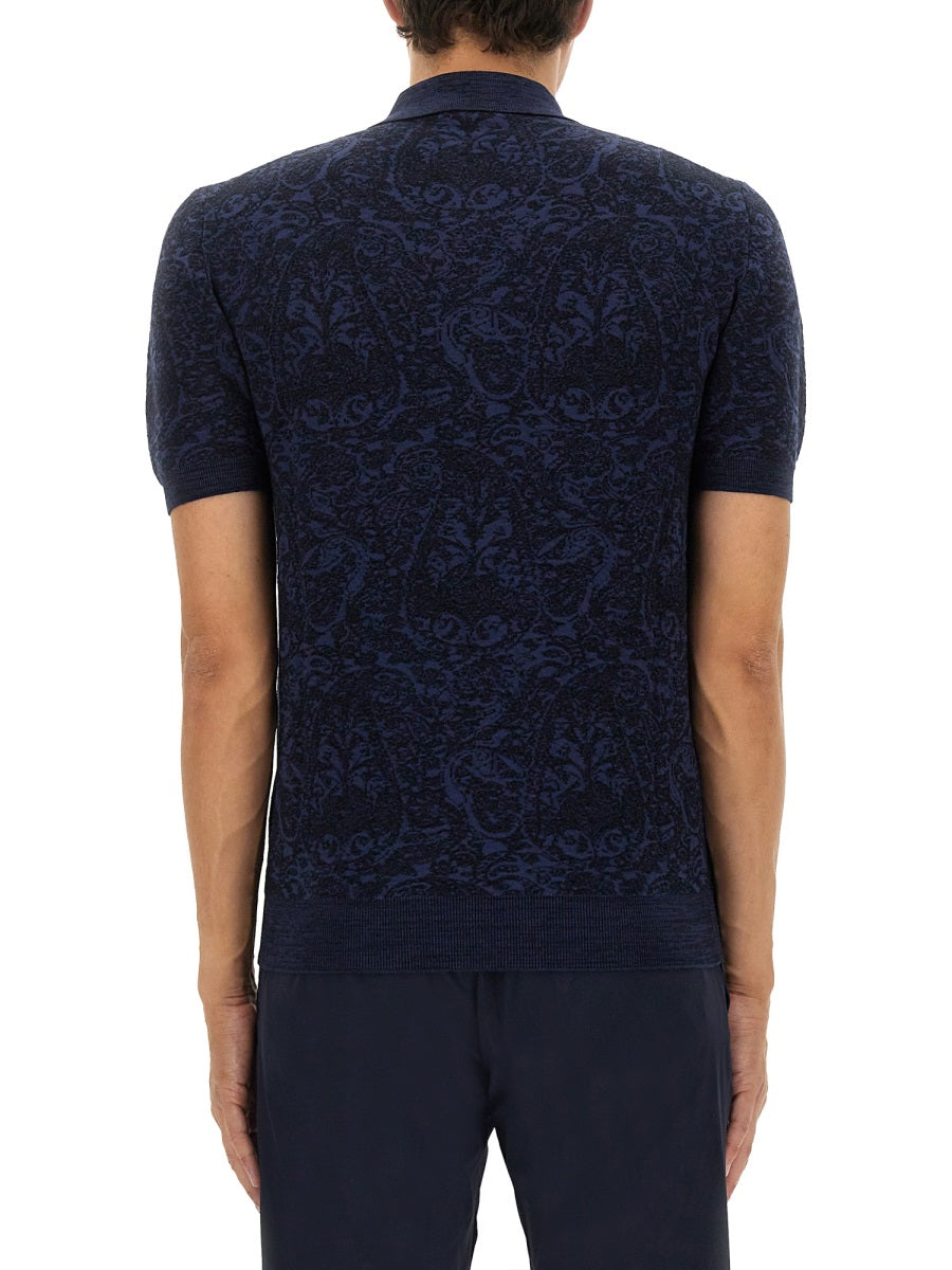 Etro Men Polo Shirt With Pegasus Embroidery ETRO