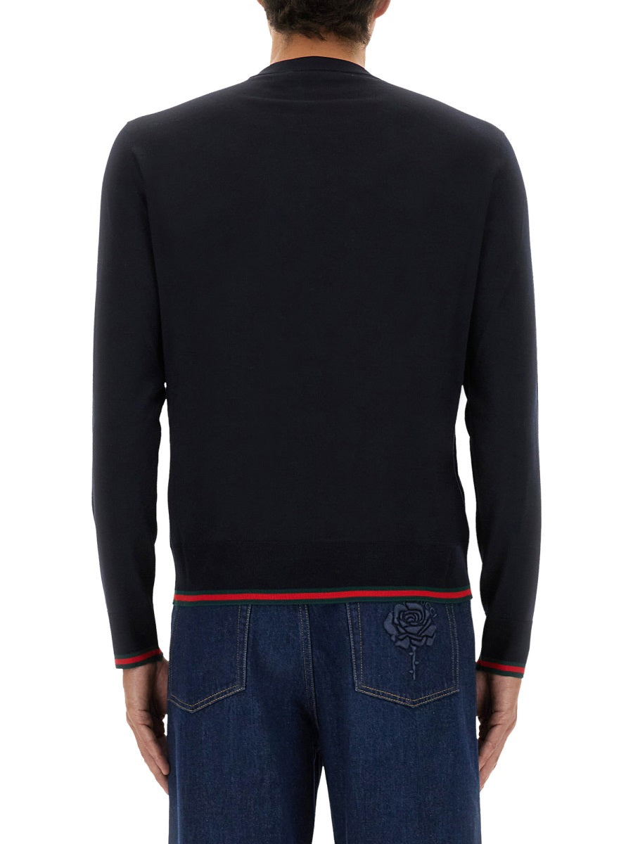 Gucci Men Web Pattern Sweater GUCCI