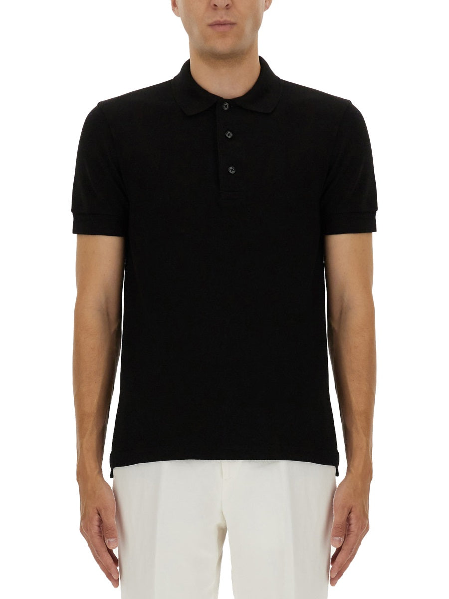 Tom Ford Men Pique Polo. TOM FORD