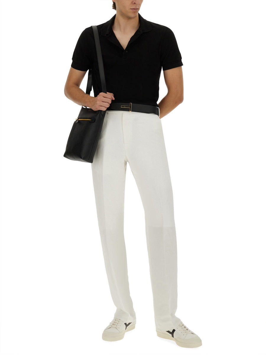 Tom Ford Men Pique Polo. TOM FORD