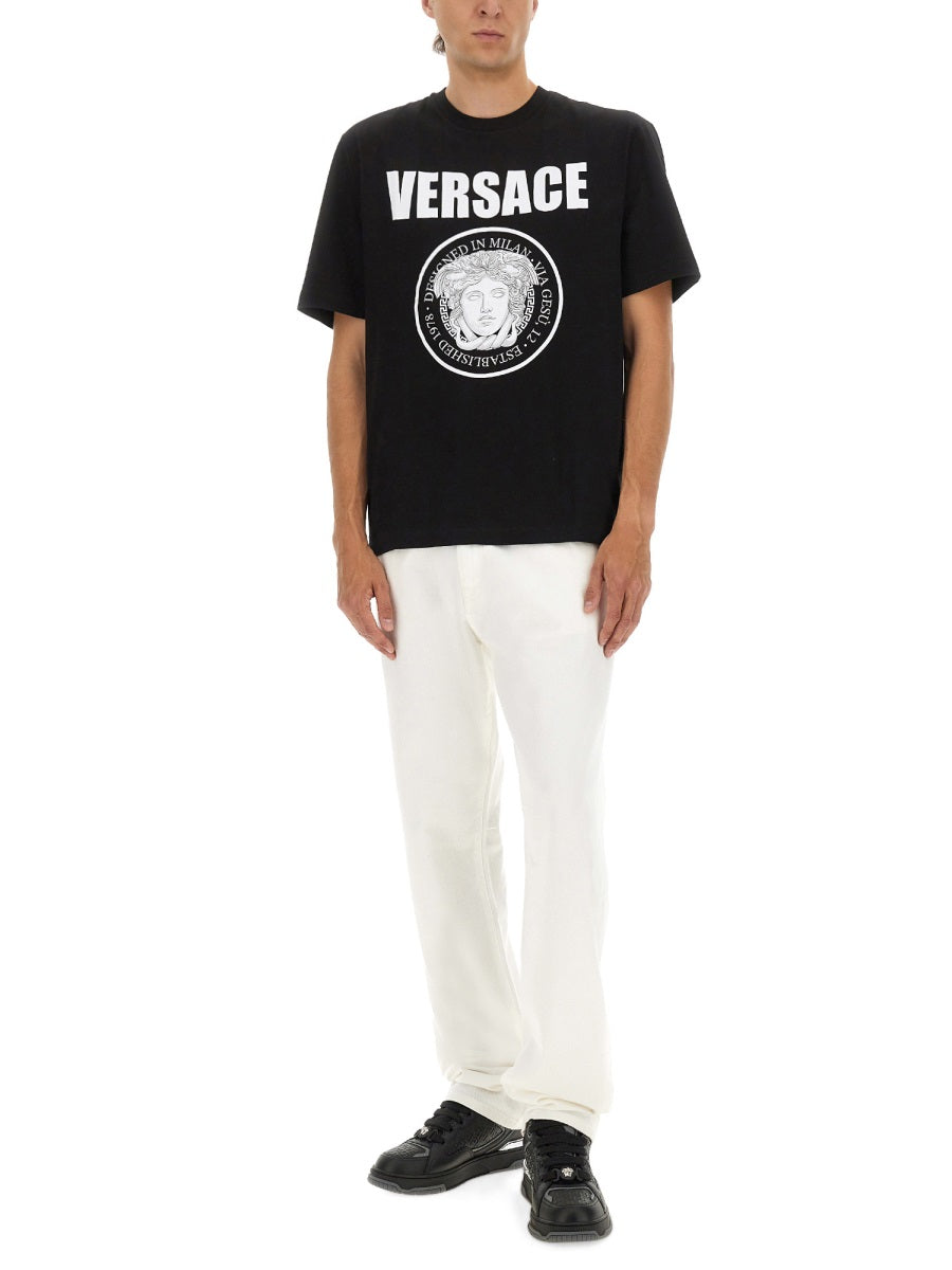 Versace Men T-Shirt With Logo VERSACE