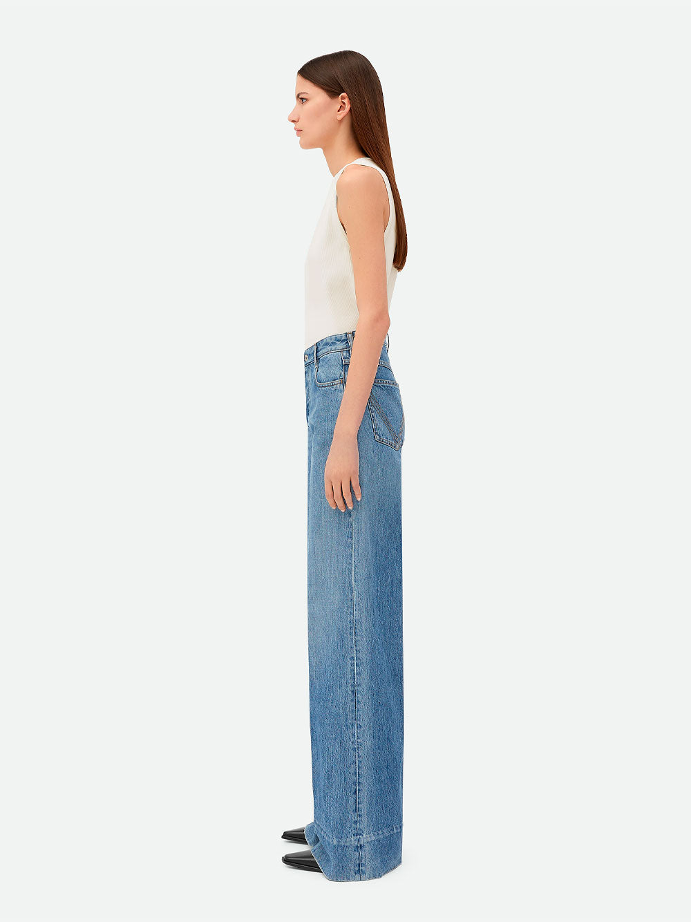 Bottega Veneta Women Jeans Vintage Indigo Gamba Ampia BOTTEGA VENETA