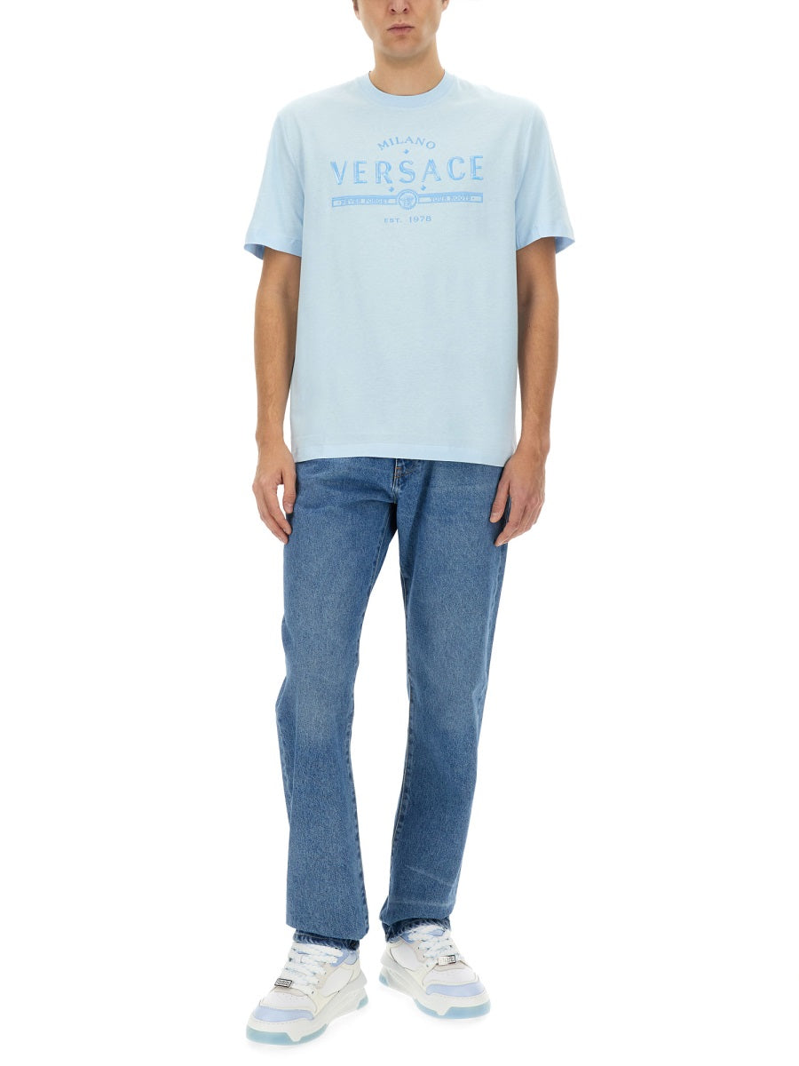 Versace Men T-Shirt With Logo VERSACE