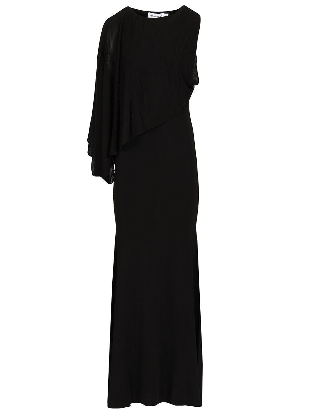 Self-Portrait Women Long One-Shoulder Dress SELF-PORTRAIT