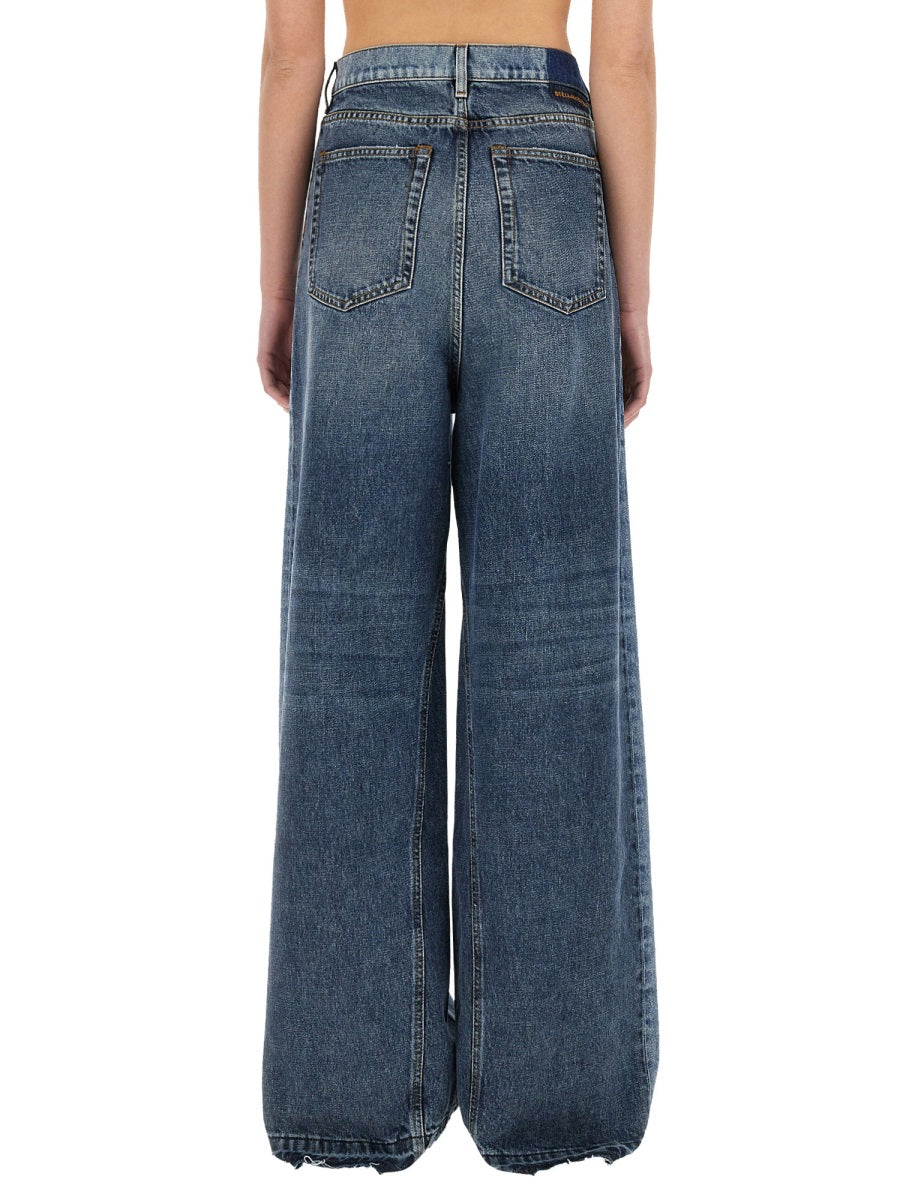 Stella Mccartney Women Wide-Leg Jeans With Contrasting Panels STELLA MCCARTNEY