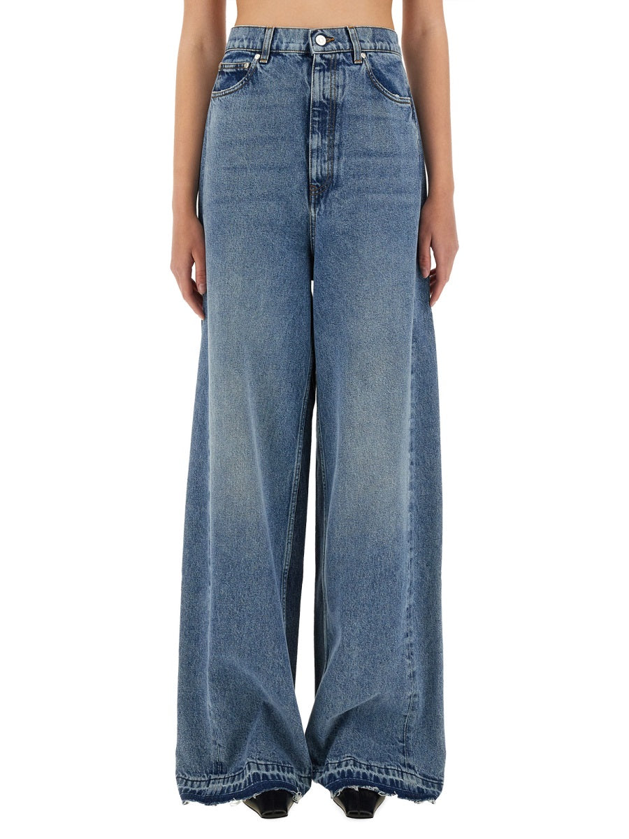 Stella Mccartney Women Wide-Leg Jeans With Contrasting Panels STELLA MCCARTNEY