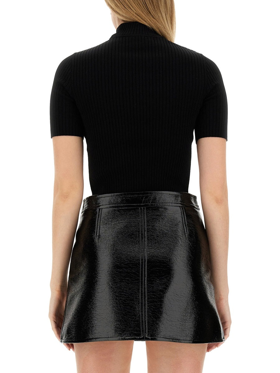 Courreges Women "Reedition" Knitted T-Shirt COURREGES
