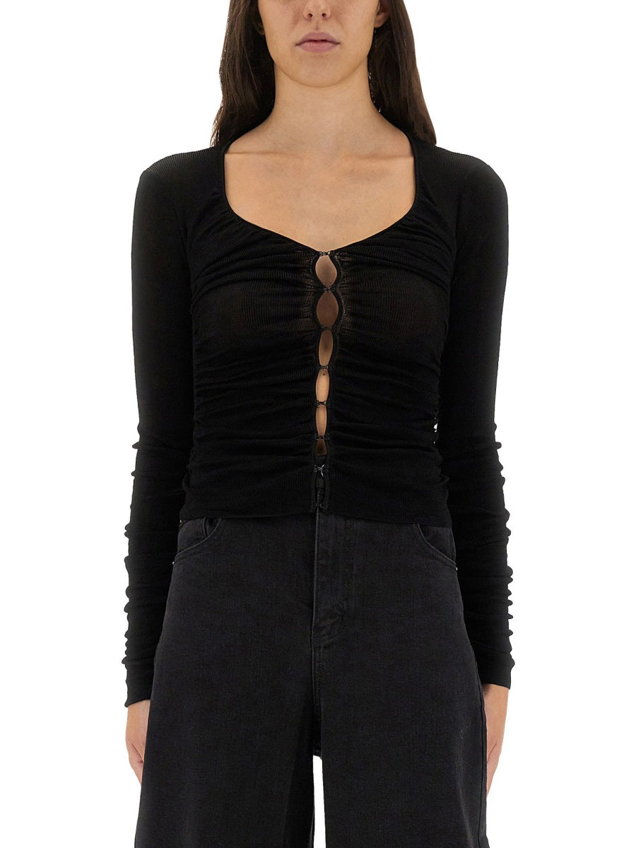 Self-Portrait Women Viscose Knit Top SELF-PORTRAIT