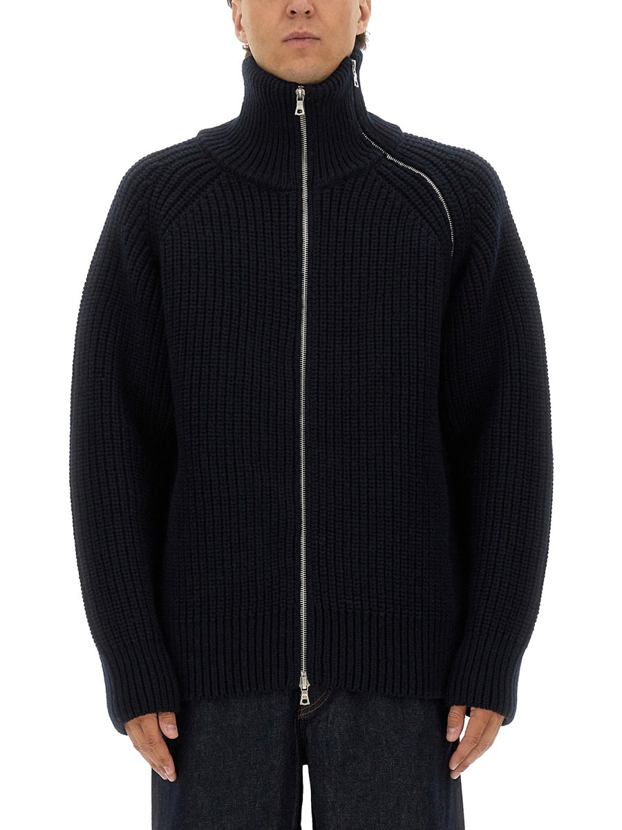 Dries Van Noten Men Zippered Wool Sweater DRIES VAN NOTEN