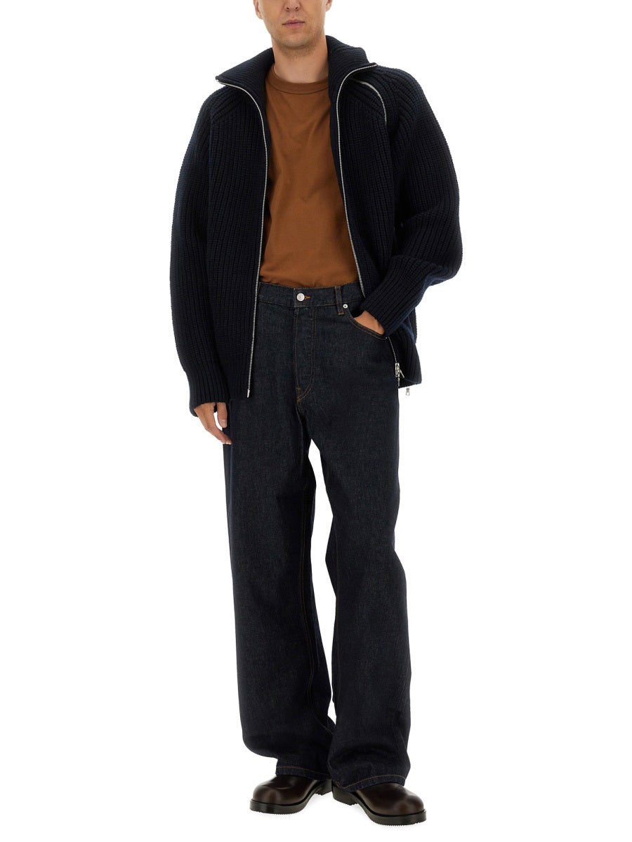 Dries Van Noten Men Zippered Wool Sweater DRIES VAN NOTEN