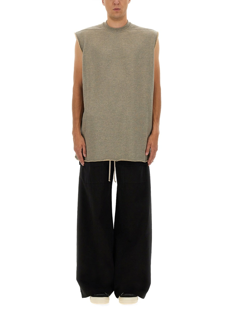 Rick Owens Drkshdw Men "Tarp T" Plush T-Shirt RICK OWENS