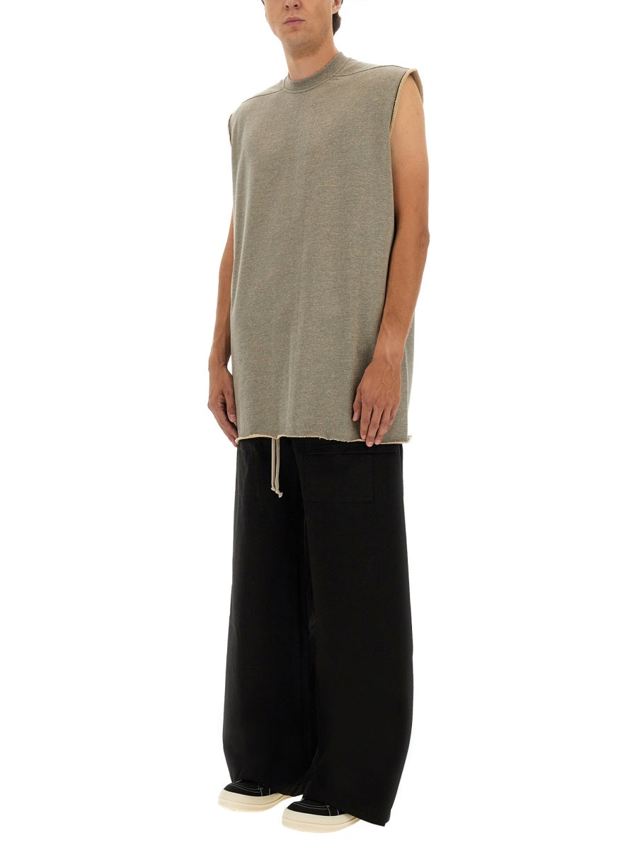 Rick Owens Drkshdw Men "Tarp T" Plush T-Shirt RICK OWENS