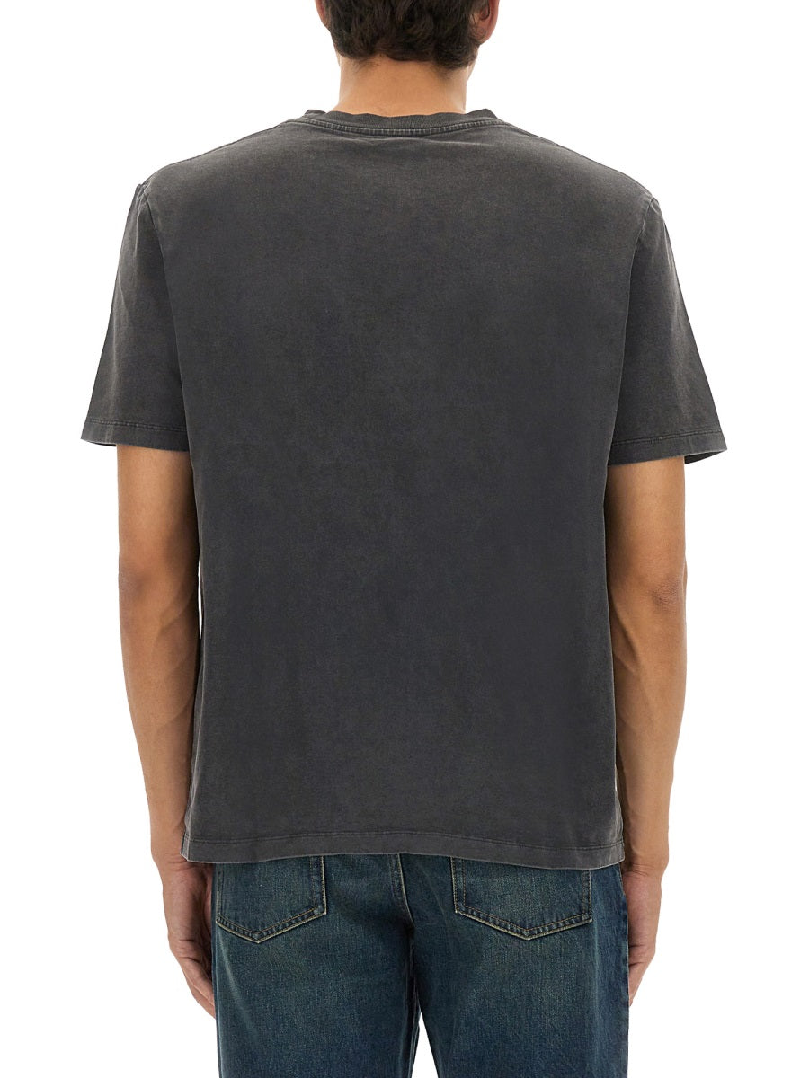 Balmain Men T-Shirt With Logo Embroidery BALMAIN
