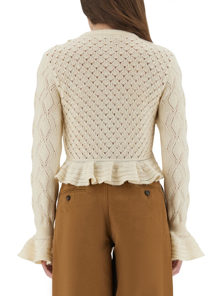 Chloé Women Crochet Knit Cardigan CHLOE