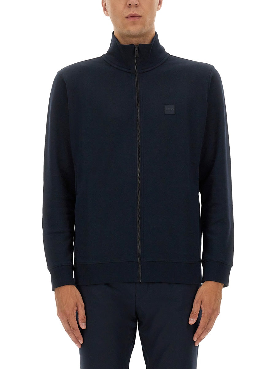 Boss Men Zip Sweatshirt. BOSS